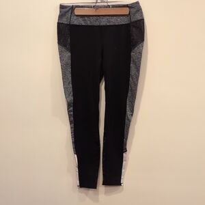 Tangerine Black and Gray Leggings